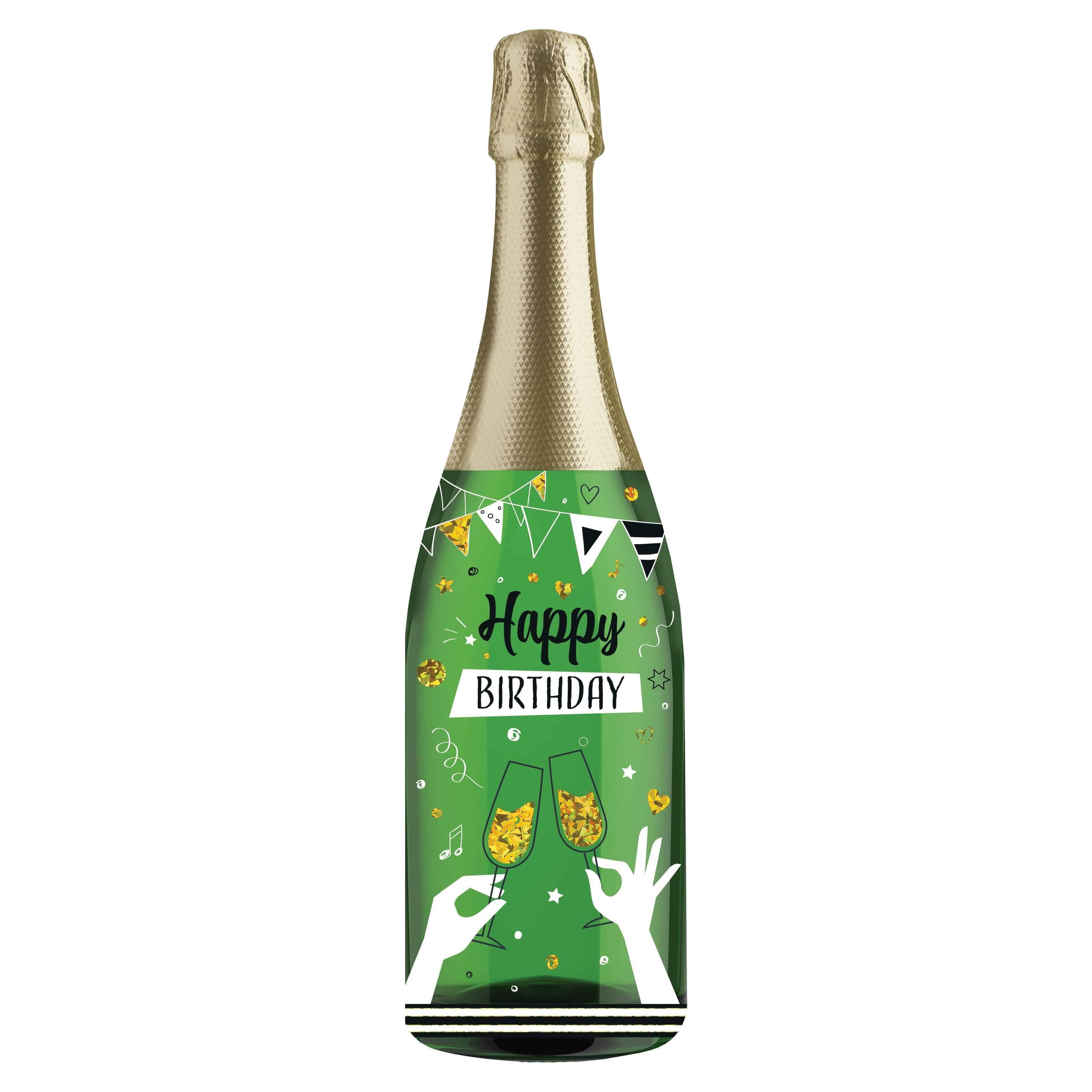 Pictura Let's Celebrate Birthday Champagne Sound Card showing a festive greeting card with champagne glasses and birthday decorations.